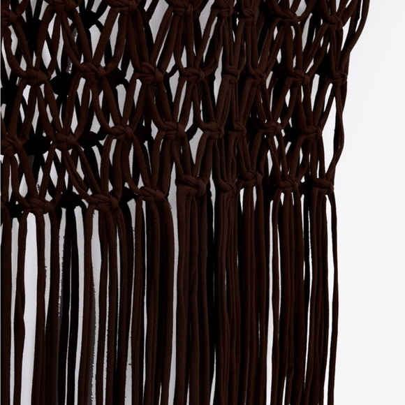 Zara COMBINATION MACRAMÉ DRESS - Picture 6 of 6
